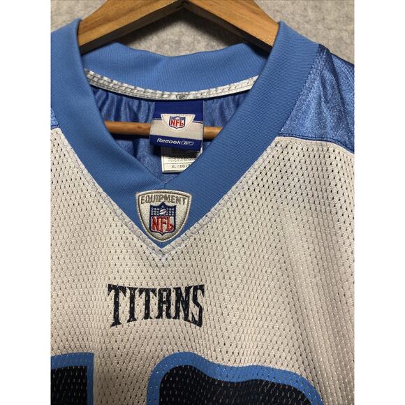TENNESSEE TITANS #10 Vince Young Football Jersey Reebok Away White NFL Football - Picture 5 of 11